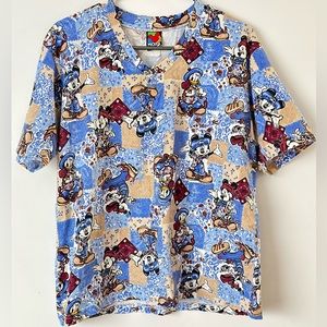 Vintage 90s Disney Mickey Unlimited T Shirt Goofy Donald Minnie Jerry Leigh